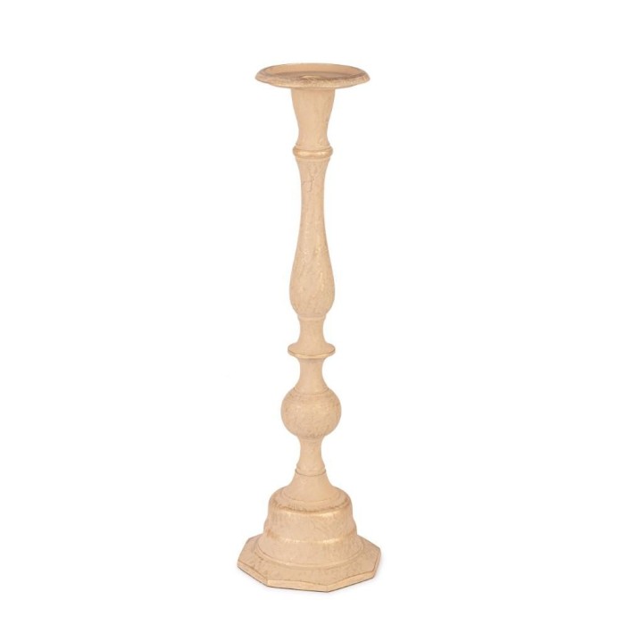 PORTACANDELA 1P JONETTE BEIGE H.47